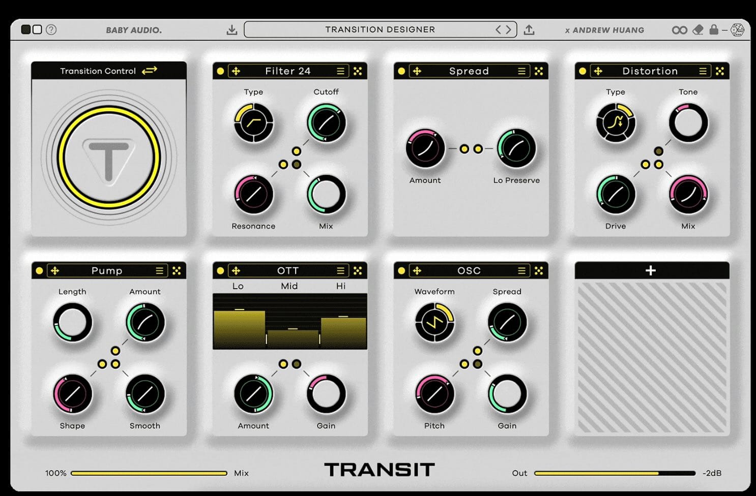 BABY Audio Transit Main GUI